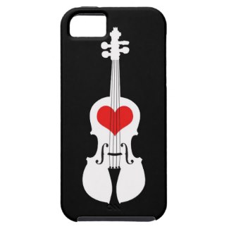 designer black violin iphone case