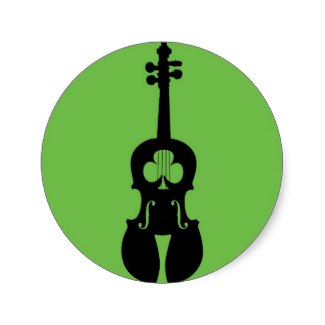 irish fiddle sticker