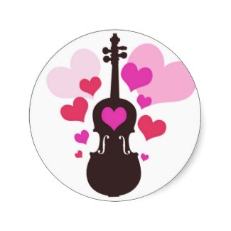 violin love sticker