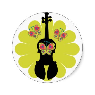 violin sticker